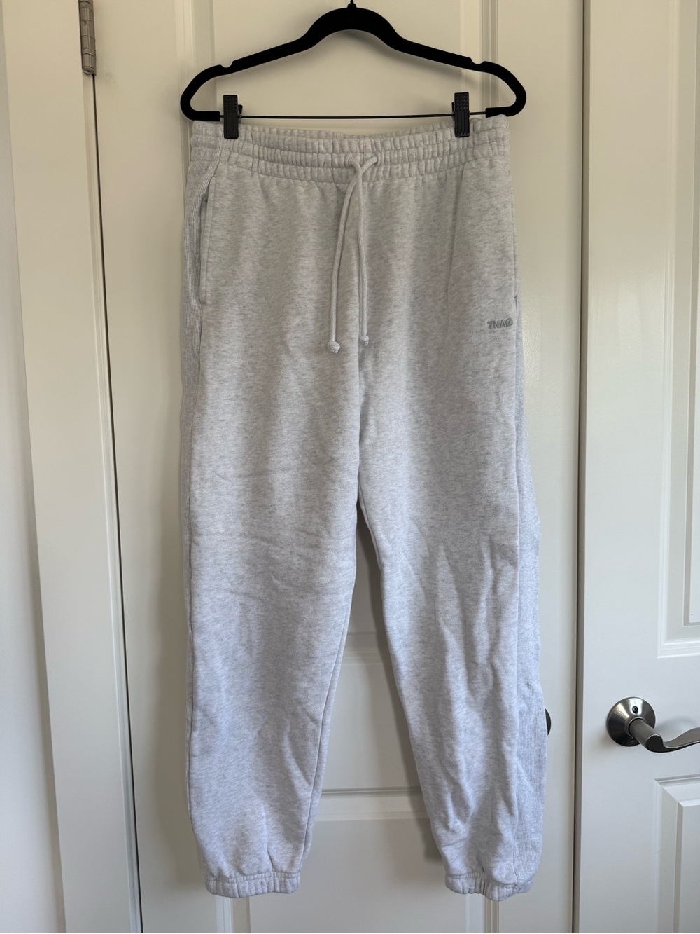 TNA Light Gray Sweatpants - Drawstring Joggers